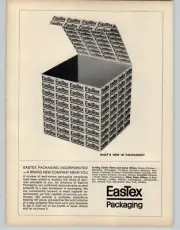 1966 Eastex Packaging Company Shipping Box Photo Vintage Magazine Print Ad