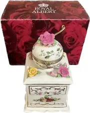 Old Country Roses Royal Albert Bone China Musical Coffee Grinder Down By Old Mil
