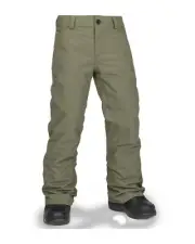Volcom Freakin Chino Youth Insulated Kid's Snow Pants, Ivy, Medium