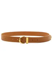 Khaite Bambi Leather Belt - Caramel XS/S