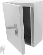 SEWACC Electrical Junction Box Metal Enclosure for Use Dustproof Wall-Mounted Design Sleek Aesthetic with Ample Space for Electrical Accessories Safety Features