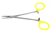 Yellow Mosquito Hemostat Clamp Forceps 5" Straight Hobby Craft Build Tool 3-Pack