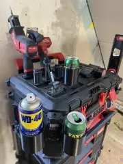 Milwaukee Double Packout Can Holder | Fits Soft Drink Cans or Spray Cans