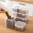 1Pcs Refrigerator Food Fresh Spice Container Case Visible Dry Fruit Jar