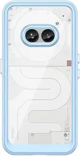 Compatible with Nothing Phone 2A Case,Compatible with Nothing Phone (2a) 5G A142 Translucent Acrylic+TPU Soft Edge Shell Protection Phone Case Cover Blue