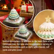 3D Self-Stick Notes Christmas Tree with Light,Tear Paper Tree Off Christmas G4D9