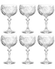 Barski Set of 6 Champagne Glasses