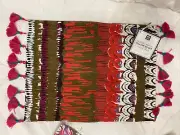 POTTERY BARN TEEN DORM Painterly Pillow Cover *Embroidered *Boho Lumbar 12x16”