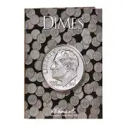 H E HARRIS 2686 Coin Folder DIMES 10 Cents Plain No Dates Album / Book
