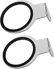 VINTORKY Stainless Steel Hair Dryer Rack 2pcs Wall Mount Hair Dryer Wall Holder Salon Home Use
