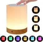 LED Night Light, Touch Bedside Table Lamp, Rechargeable USB Portable, Dimmable R