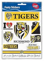 Richmond Tigers AFL Footy Club Stickers