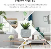 35cm Faux Artificial Home Decor Potted Succulent Foliage Plant Gift Office AU