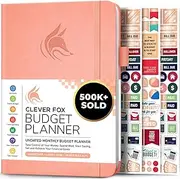 Clever Fox Budget Planner - Expense Tracker Notebook. Monthly Budgeting Journal, Finance Planner & Accounts Book to Take Control of Your Money. Undated - Start Anytime. A5 Size Peach Pink Hardcover
