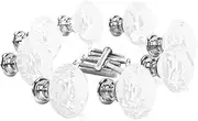 16PCS Drawer Knobs 40mm with Screws, Cabinet Knob Crystal Pull Handles,Clear Transparent Diamond Shape Knobs for Cupboard Shoe Box Home Improvement Wardrobe Kitchen Bathroom