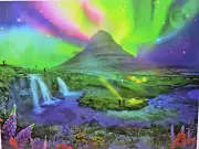 Buffalo Enchanted Aurora Puzzle 1500 PCS Northern Lights Colorful Sky New