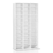 Artiss Bookshelf CD Storage Rack - BERT White