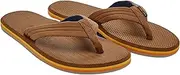 [Hari Mari] Dunes- Men's Waterproof Boat Safe Colorful Rubber Flip Flops- No Break Ins, Firm Arch Support, Antimicrobial, and Floats in Water
