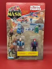 M.A.S.K. Mask Kenner Alex Sector and Buddie Hawks unopened unpunched MINT
