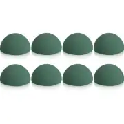 8 Pcs Half Ball Floral Dry Foam Green Round Foam Block Dry Balls Large Flower...