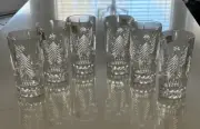 Set of (x6)~MIKASA "Christmas Tree" Crystal High Ball Glasses / Tumblers~NEW