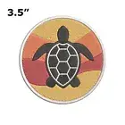 Sea Turtle Embroidered Patch Hook and Loop Decorative Souvenir Gear Applique