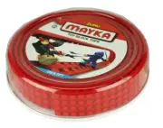 Zuru Mayka Toy Block Tape 2M/6.5 FT Red 4 Row Compatible Lego Cut Stick Reuse