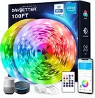 100 Ft Smart Wifi Led Lights, Led Strip Lights Work with Alexa and Google Assist