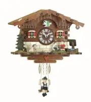 Kuckulino Black Forest Clock Swiss House with quartz movement a.. TU 2008 SQ NEW