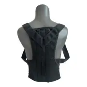 New Back Support Brace Unisex Black Posture Corrector Vest Back Supporter
