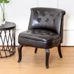BODEN-路易美式復古風皮沙發單人座椅