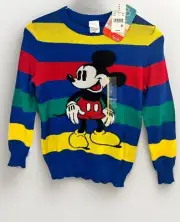 Colorful Disney Micky Mouse Sweater Youth Sz. Small New w/ Tags!