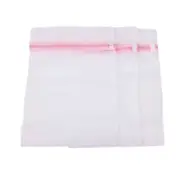 Laundry Bags Mesh Bra Lingerie Wash Bag Small Size 2 Pack of 3pcs White 12x 16"