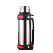 1200-3000ML Large Thermos Bottle Vacuum Flasks Stainless Steel Insulated Water Thermal Cup With Strap 48 Hours Insalation silver 1200ml