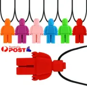 Sensory Chew Necklace - AU Stock Autism ADHD Children Silicone Biting Chewy Kids