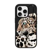 iPhone 16 Pro Impact Ring Stand Case MagSafe Compatible Leopard