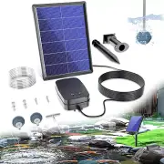 Solar Pond Aerator with Air Pump Outdoor Small Pond Stock Tank Aquarium Hydropon