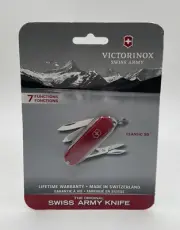 Victorinox The Original Swiss Army Red Classic Pocket Knife 7 Function Knife NEW