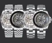 2024 NEW 40mm Black White Skeletonized Automobile hub Dial fit NH70 Men Watches