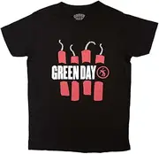 [Rock Off officially licensed products] Green Day Dynamite Band Logo T Shirt
