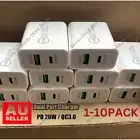 20W Dual USB-C Type C Fast Wall Charger PD Adaptor For Android iPhone iPad LOT