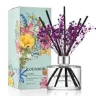 COCODOR Flower Reed Diffuser Set / 6.7oz / Cashmere Vanilla/Scent Diffuser wi...