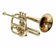 Cornet, Bb, Brass WITH CASE AND MOUTHPIECE