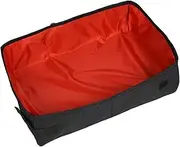 Haobase Foldable Portable Cat Litter Box Dry Wet Soft Travel Cat Litter Tray Lightweight Waterproof Toilet for Outdoor (Red,40x30x10cm)