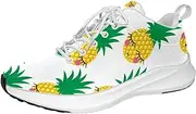 [Generic] Ananas comosus Cute White Personalized Sneakers Lightweight Walking Shoes Running Athletic Casual Sneakers