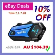 FODSPORTS M1-S Plus 2000M Bluetooth Intercom Motorcycle Helmet Headset 10 Riders