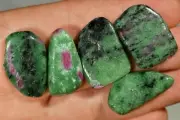 5 RUBY ZOISITE Tumbled Stones 31g 2-3cm Natural Polished Healing Crystal