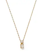 Bloomingdale's Fine Collection Diamond Round & Emerald Cut Pendant Necklace in 14K Yellow Gold, 0.33 tcw