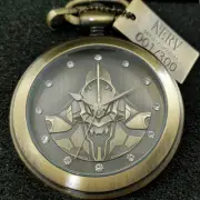 Evangelion Pocket Watch Gold Limited to 500 Quartz Movement w/Box alloy NEW