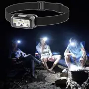 Super Bright LED Headlamp Rechargeable-Headlight Flashlight-Torch Motion-Sensor